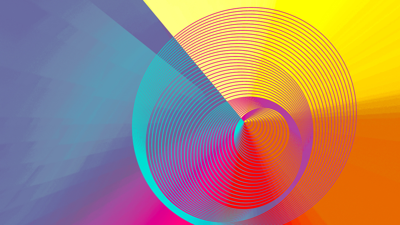 Abstract colourful spiral circular economy